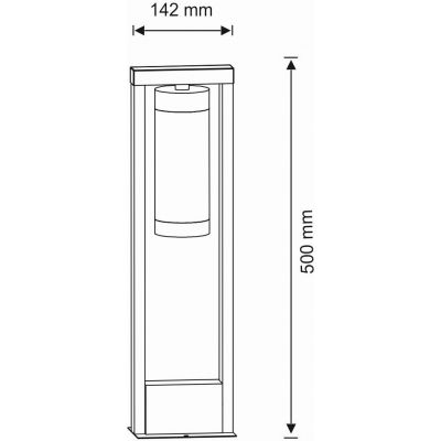 Goldlux Spectra lampa stojąca zewnętrzna 1x10 W czarna 312341