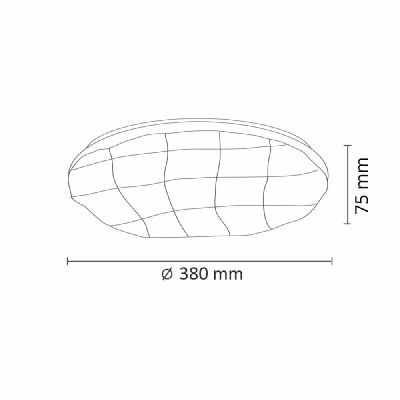 Goldlux Polaris plafon 1x48 W biały 312709