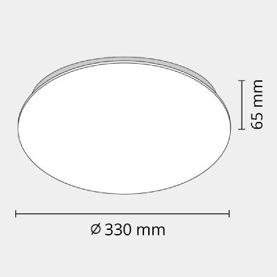 Goldlux Adar plafon 1x12 W biały 313386