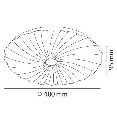 Goldlux Flower plafon 1x72 W biały 313546