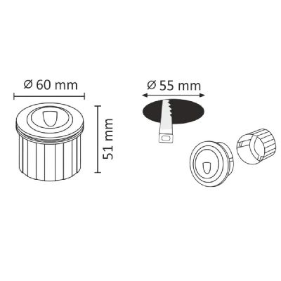 Goldlux Q LED lampa przypodłogowa 1x3 W grafitowa 313683
