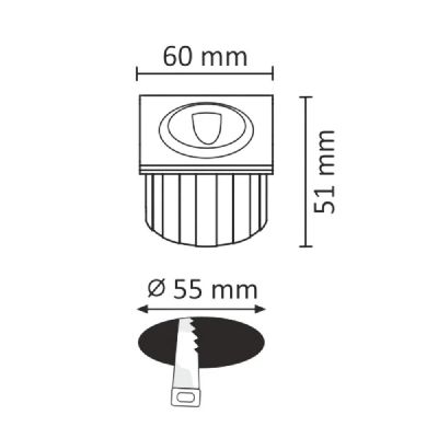 Goldlux Q LED lampa przypodłogowa 1x3 W grafitowa 313690