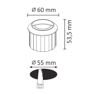 Goldlux Q LED lampa przypodłogowa 1x3 W grafitowa 313706