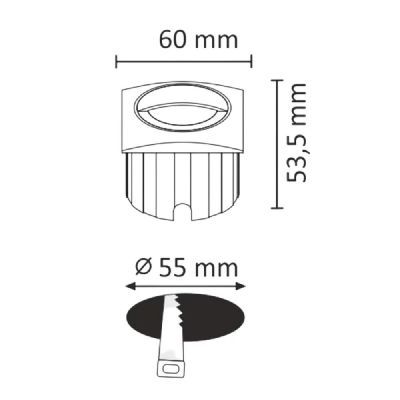 Goldlux Q LED lampa przypodłogowa 1x3 W grafitowa 313713