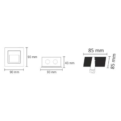 Goldlux Q LED lampa przypodłogowa 1x3 W grafitowa 313737