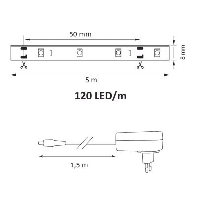 Goldlux taśma LED 500 cm 36 W 315373