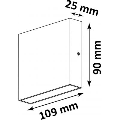 Goldlux Chicago kinkiet zewnętrzny 2x3 W czarny 315656