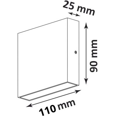 Goldlux Chicago kinkiet zewnętrzny 1x3,5 W biały 315670