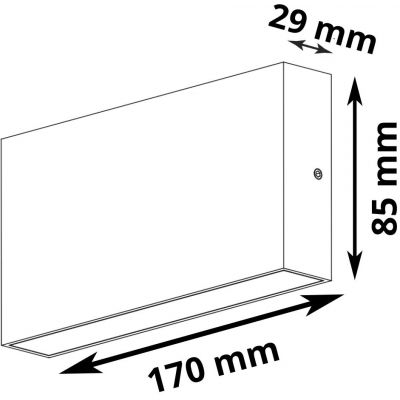 Goldlux Chicago kinkiet zewnętrzny 2x5 W biały 315694