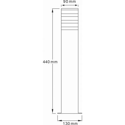 Goldlux Teksas lampa stojąca zewnętrzna 1x12 W grafitowa 316172