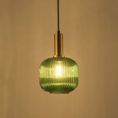 Goldlux Cumbria lampa wisząca 1x20 W zielona 317414