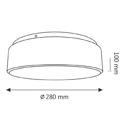 Goldlux Rene plafon 1x15 W czarny 317445