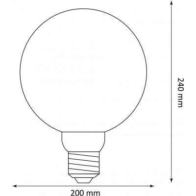 Goldlux DecoVintage żarówka LED 4W 1800 K E27 317742