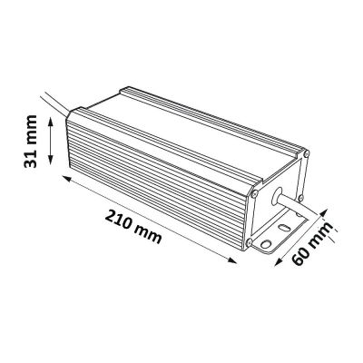 Goldlux zasilacz 12V LED czarny 318947