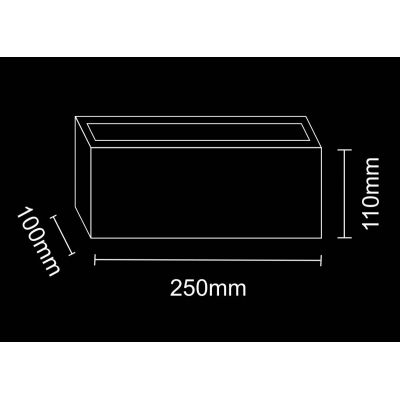 Goldlux Tokio kinkiet zewnętrzny 1x12 W czarny 320001