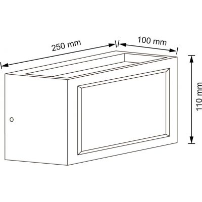 Goldlux Mito kinkiet zewnętrzny 1x12 W czarny 320018