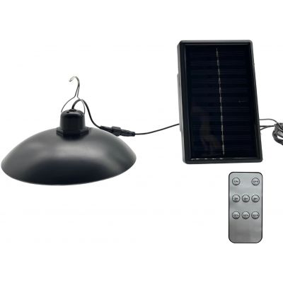 Goldlux Celina lampa solarna wisząca 1x1,8 W czarny 323132