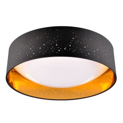 Goldlux Tuluza plafon 1x24 W czarny 323149