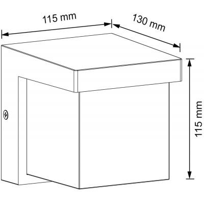 Goldlux Morgan kinkiet zewnętrzny 1x10 W czarny 323279