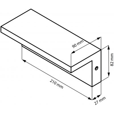 Goldlux Tesa kinkiet zewnętrzny 1x10 W czarny 324047