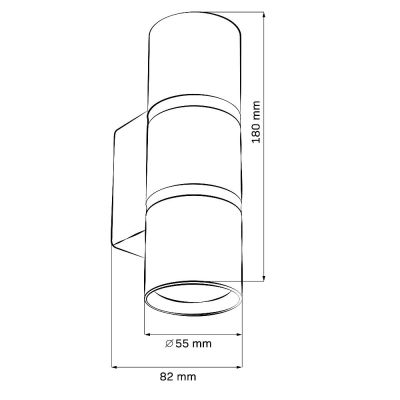 Goldlux Bamboo kinkiet 2x10 W biały 324337