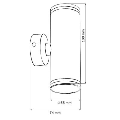 Goldlux Paris kinkiet 2x10 W czarny 324382