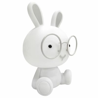 Goldlux Królik lampa stołowa 1x2,5 W biała 325631