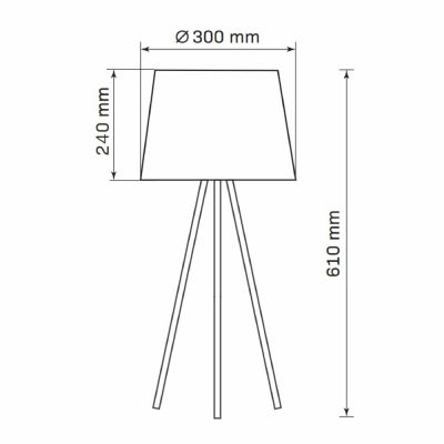 Goldlux Elena lampa stołowa 1x20 W czarna 325846