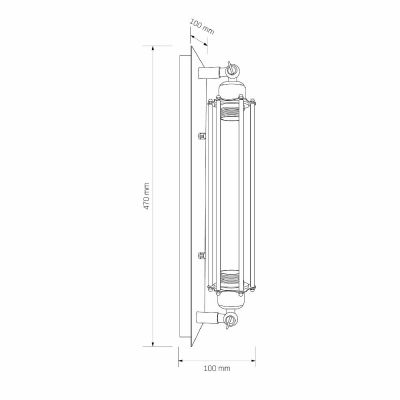 Goldlux Retro kinkiet 1x20 W czarny 326584