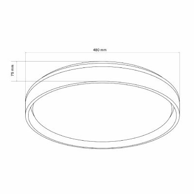 Goldlux Jadwiga plafon 1x72 W czarny 326676