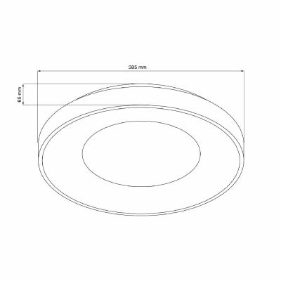 Goldlux Witold plafon 1x48 W biały 326713