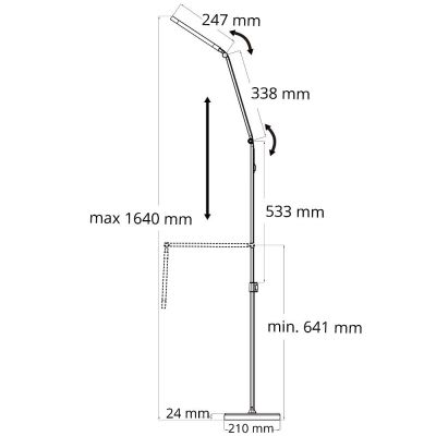 Goldlux Ferrara lampa stojąca 1x13 W biała 327369