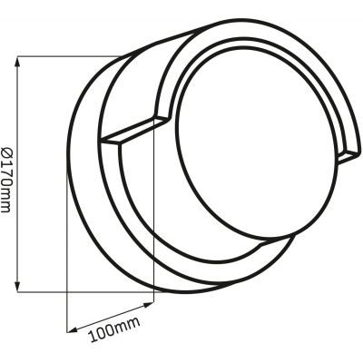 Goldlux Essen kinkiet zewnętrzny 1x12 W czarny 328786