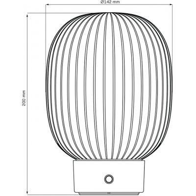 Goldlux Led Latte lampa stojąca 1x1,8 W biała-złota 329837