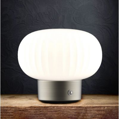 Goldlux Led Latte lampa stołowa 1x1,8 W biała-srebrna 329844