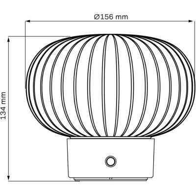 Goldlux Led Latte lampa stołowa 1x1,8 W biała-srebrna 329844