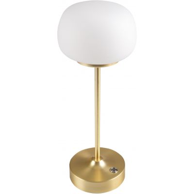 Goldlux Gwinea lampa stołowa 1x2 W biała-złota 329851