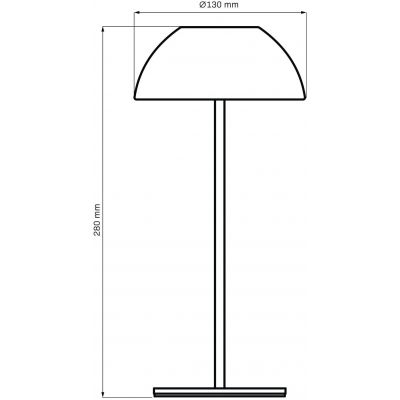 Goldlux Tanzania lampa stołowa czarna 329950