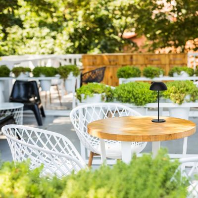 Goldlux Tanzania lampa stołowa czarna 329950