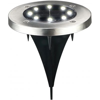 Goldlux Solly lampa  solarna gruntowa srebrna 330246