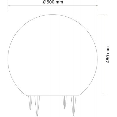 Goldlux Argento lampa stojąca zewnętrzna 1x25 W szara 330369