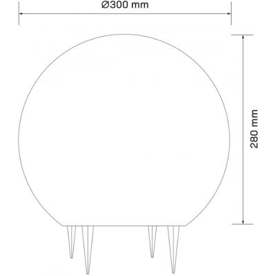 Goldlux Argento lampa stojąca zewnętrzna 1x25 W biała 330383