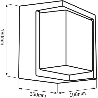 Goldlux Essen kinkiet zewnętrzny 1x12 W czarny 330963