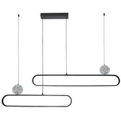 Goldlux Florentyna lampa wisząca 2x48 W biała/czarna 333896