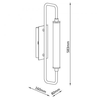 Goldlux Felicja kinkiet 1x14 W czarny 333995