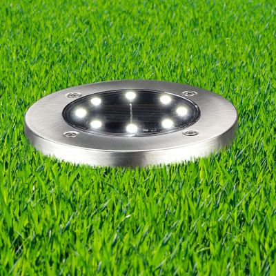 Goldlux Solly lampa  solarna gruntowa srebrna 330246