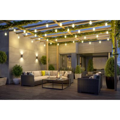 GTV girlanda zewnętrzna 10x10 W czarna AE-GIR10-10