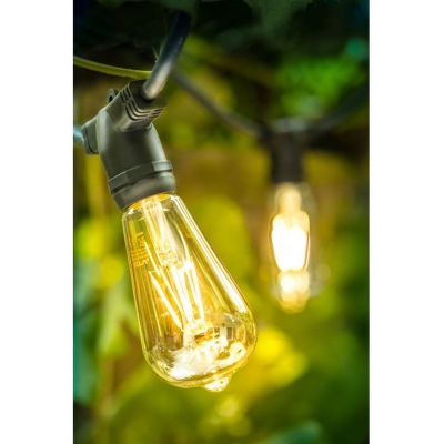 GTV girlanda zewnętrzna 10x10 W czarna AE-GR610-10