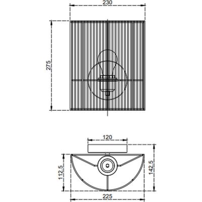 GTV Foresto kinkiet 1x40 W czarny OS-FORES3-10-DEC