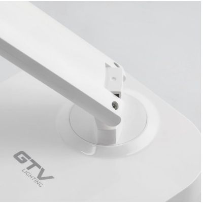 GTV Gale lampa biurkowa 1x8 W biała LB-GAL8W-00-DEC